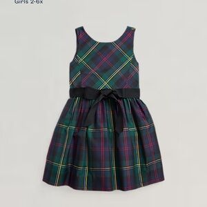 Polo plaid fit and flare toddler dress size 2t